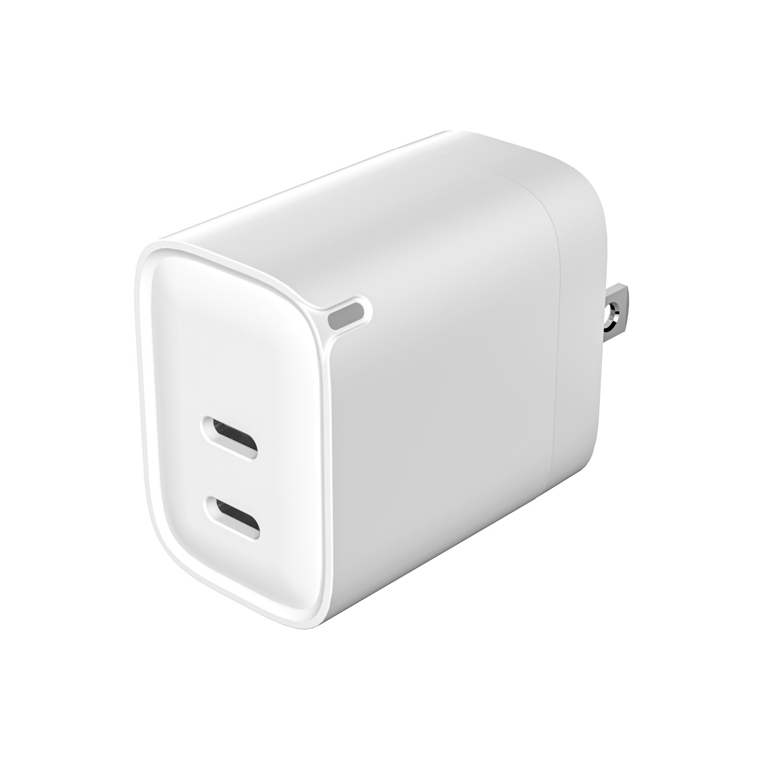 Dual Type-C Phone Charger - Professional 3D Rendering Service in China