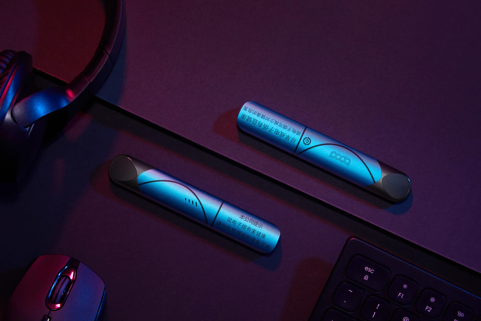 bpod Vaping Device Product and Set Photography