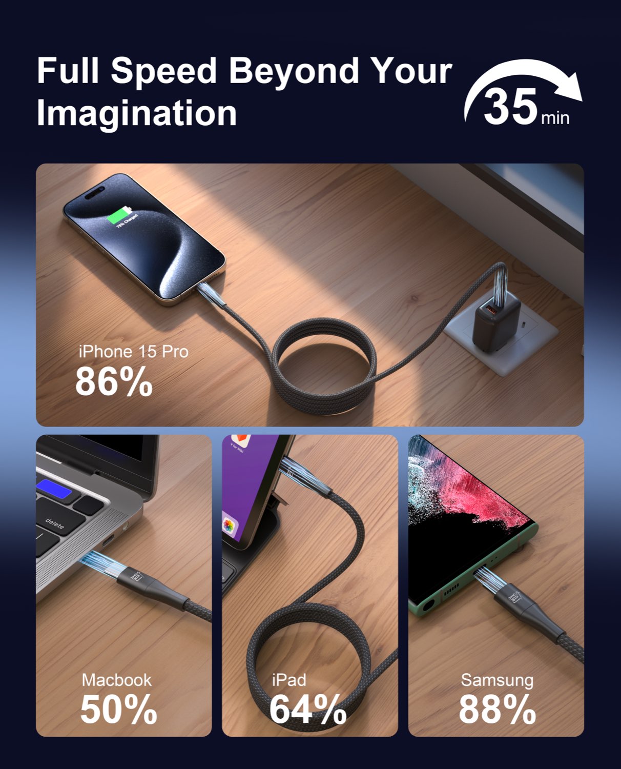 Magnetic Data Transfer Cable - 3D Rendering Showcase