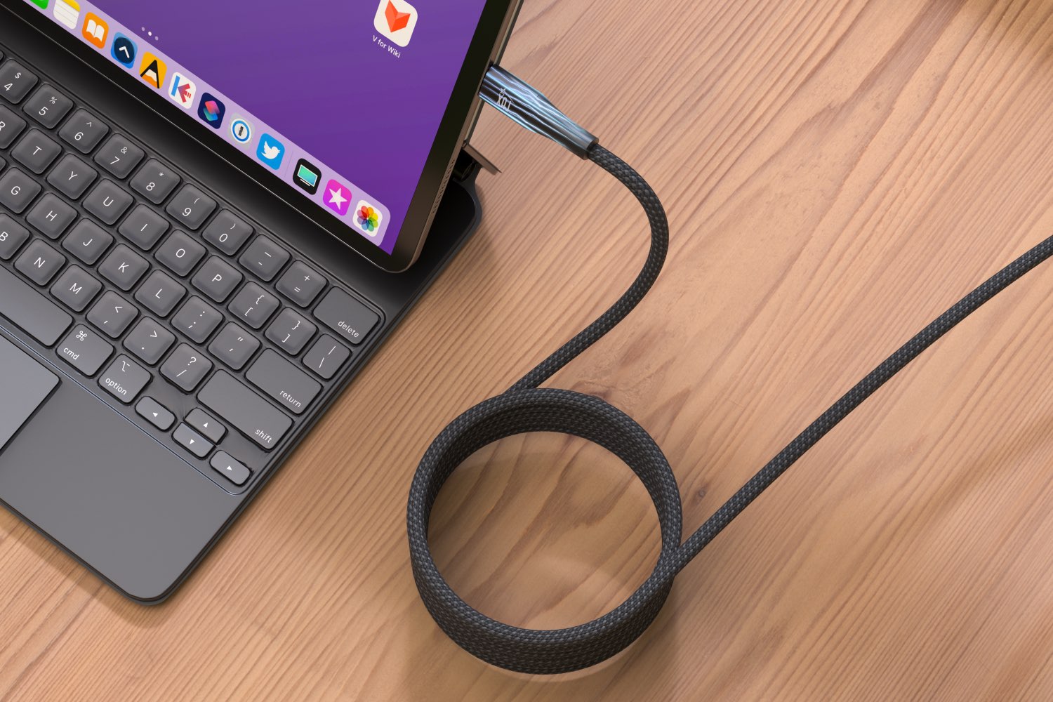 Magnetic Data Transfer Cable - 3D Rendering Showcase