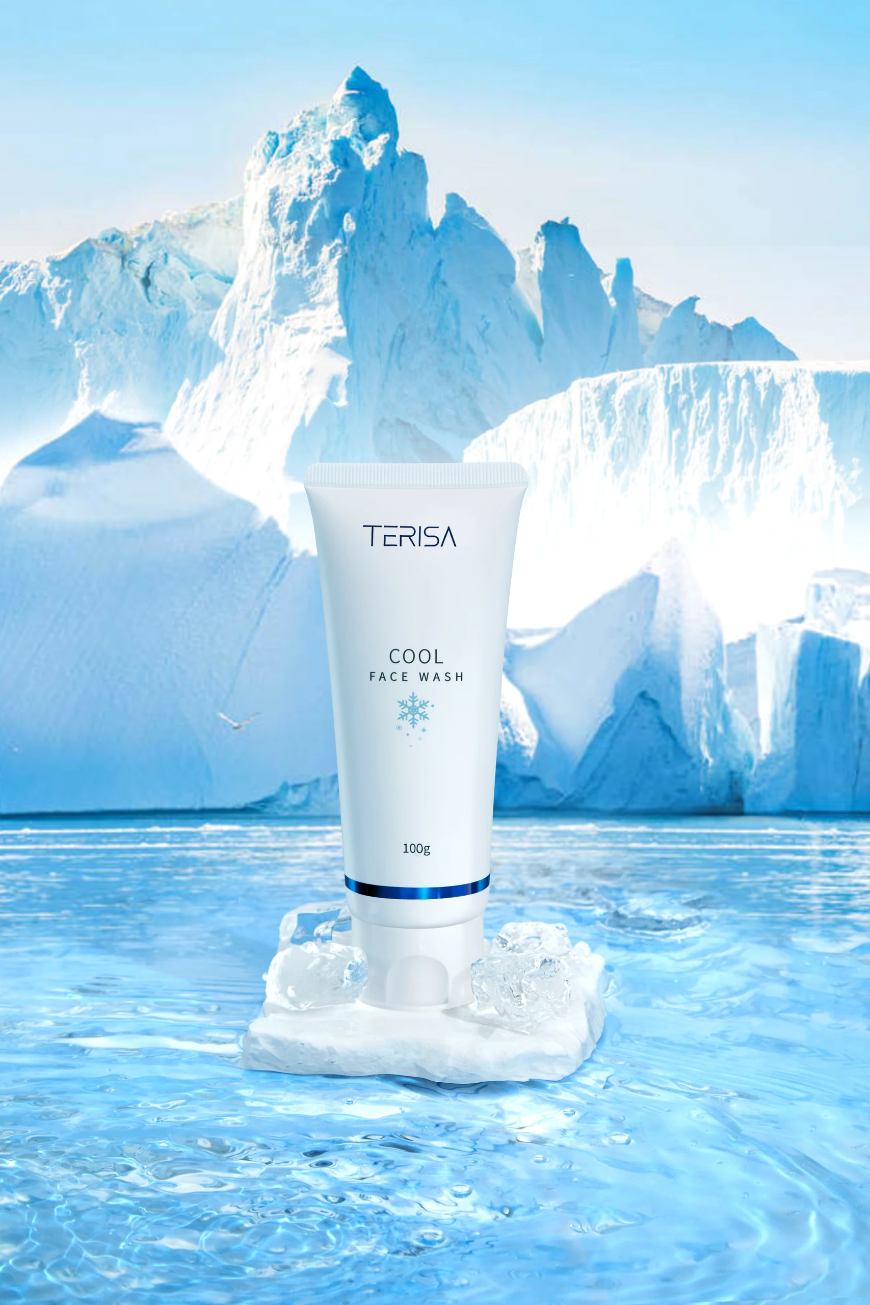 Blue and White Skincare Still Life
