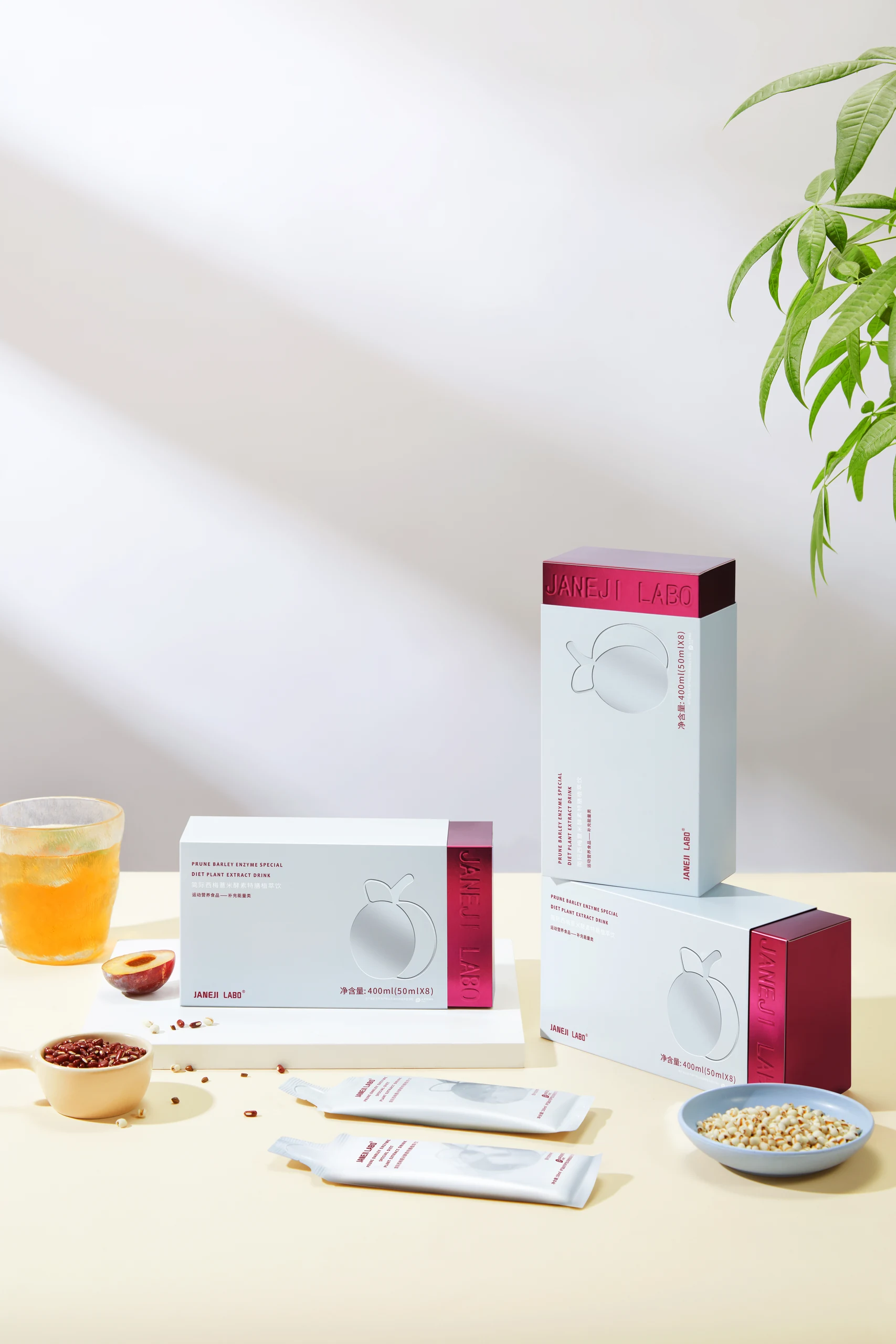 Botanical Drink Packaging Photography