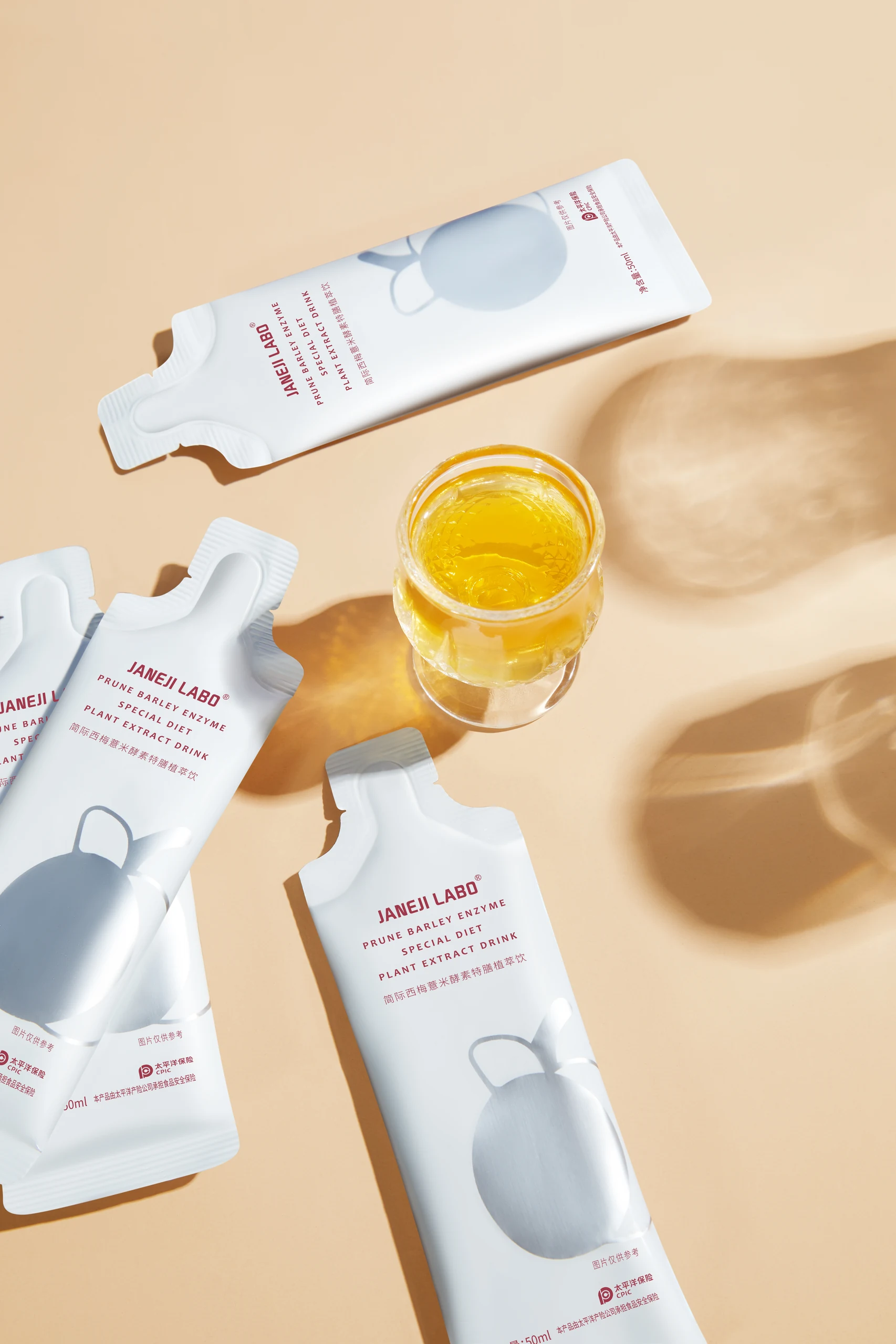Botanical Drink Packaging Photography
