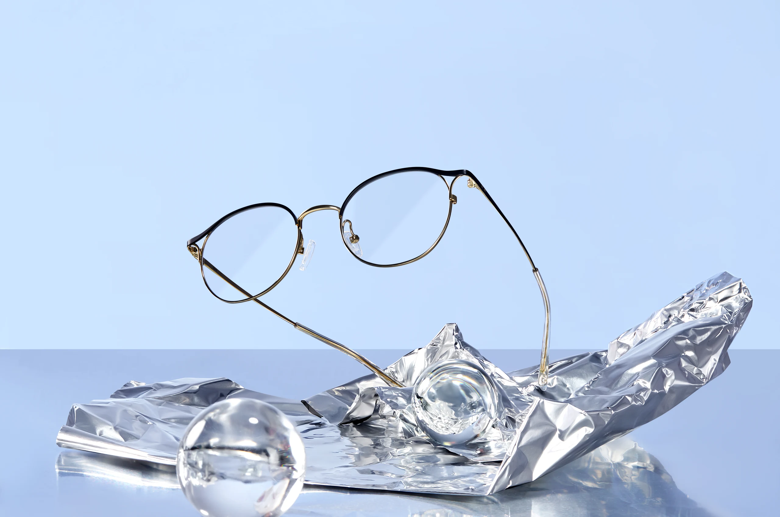 Eyeglass Frames in Colorful Still Life