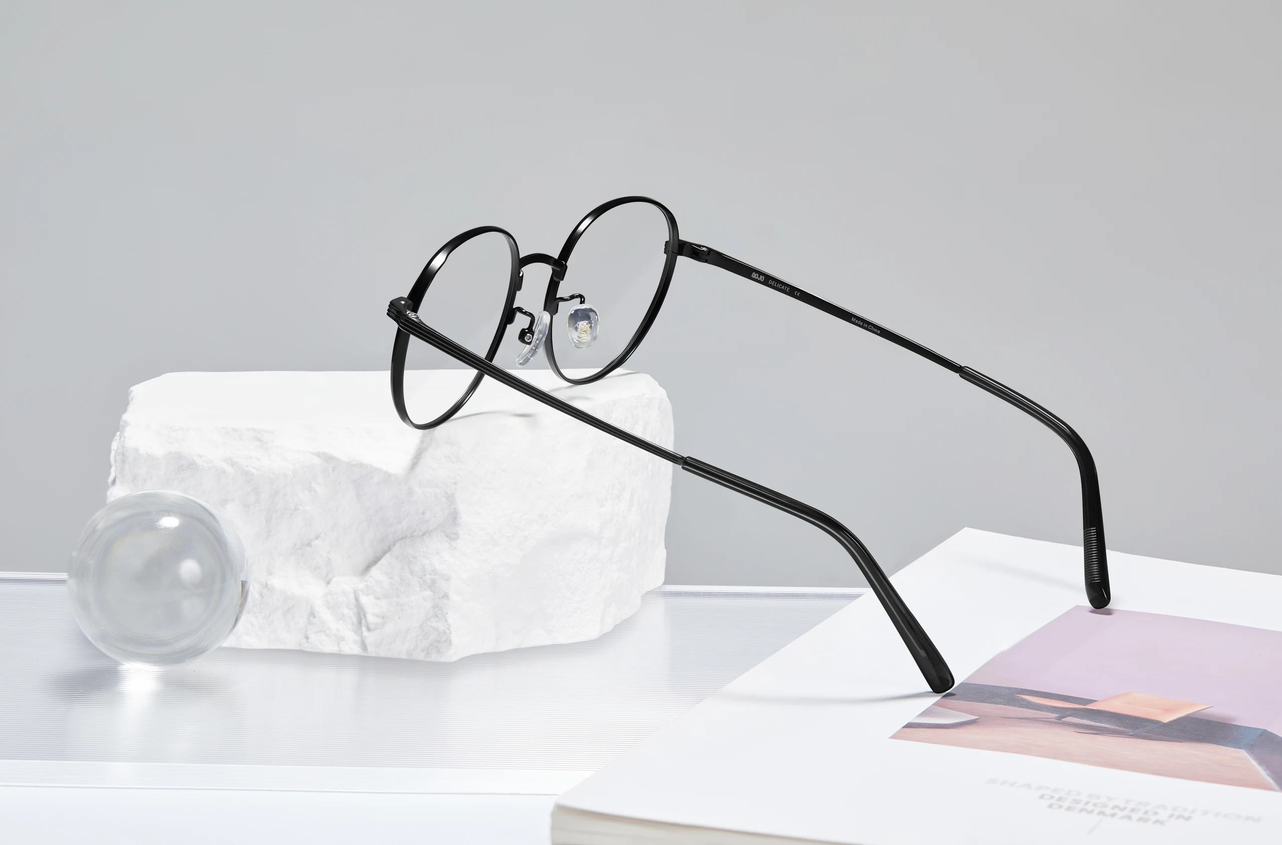 Eyeglass Frames in Colorful Still Life