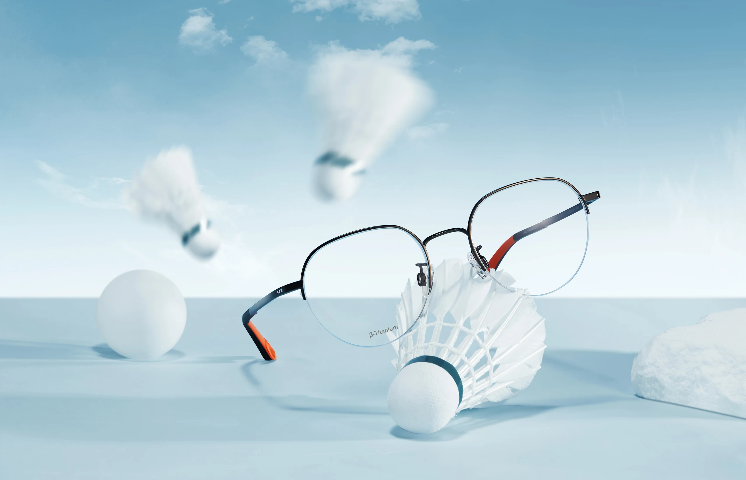 Eyeglass Frames in Colorful Still Life