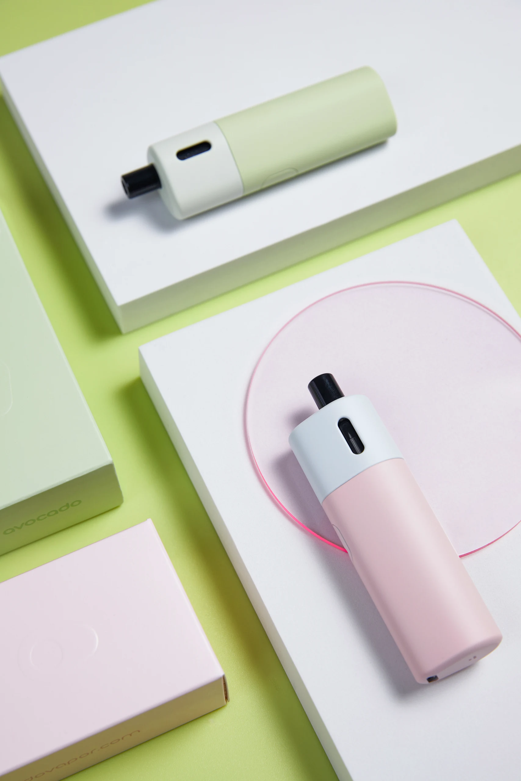 Vape Devices in Pastel Still Life