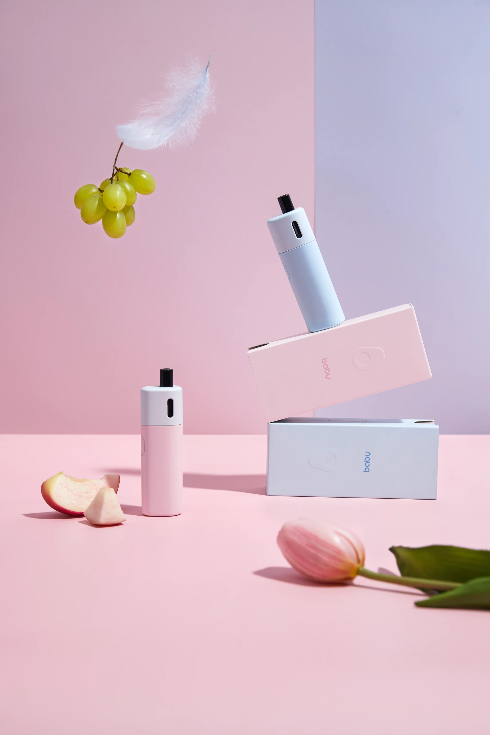 Vape Devices in Pastel Still Life
