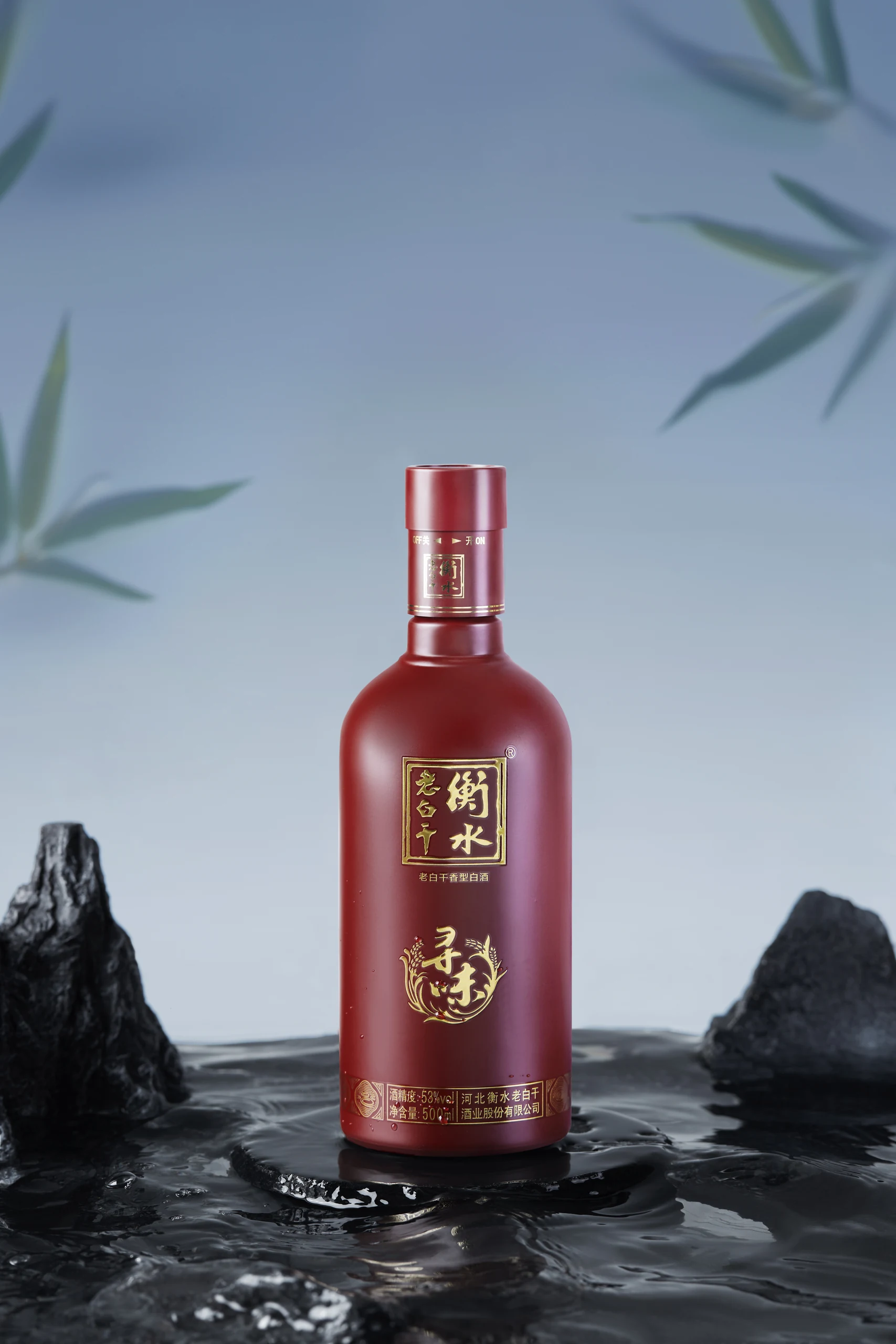 Red Baijiu Gift Box Photography