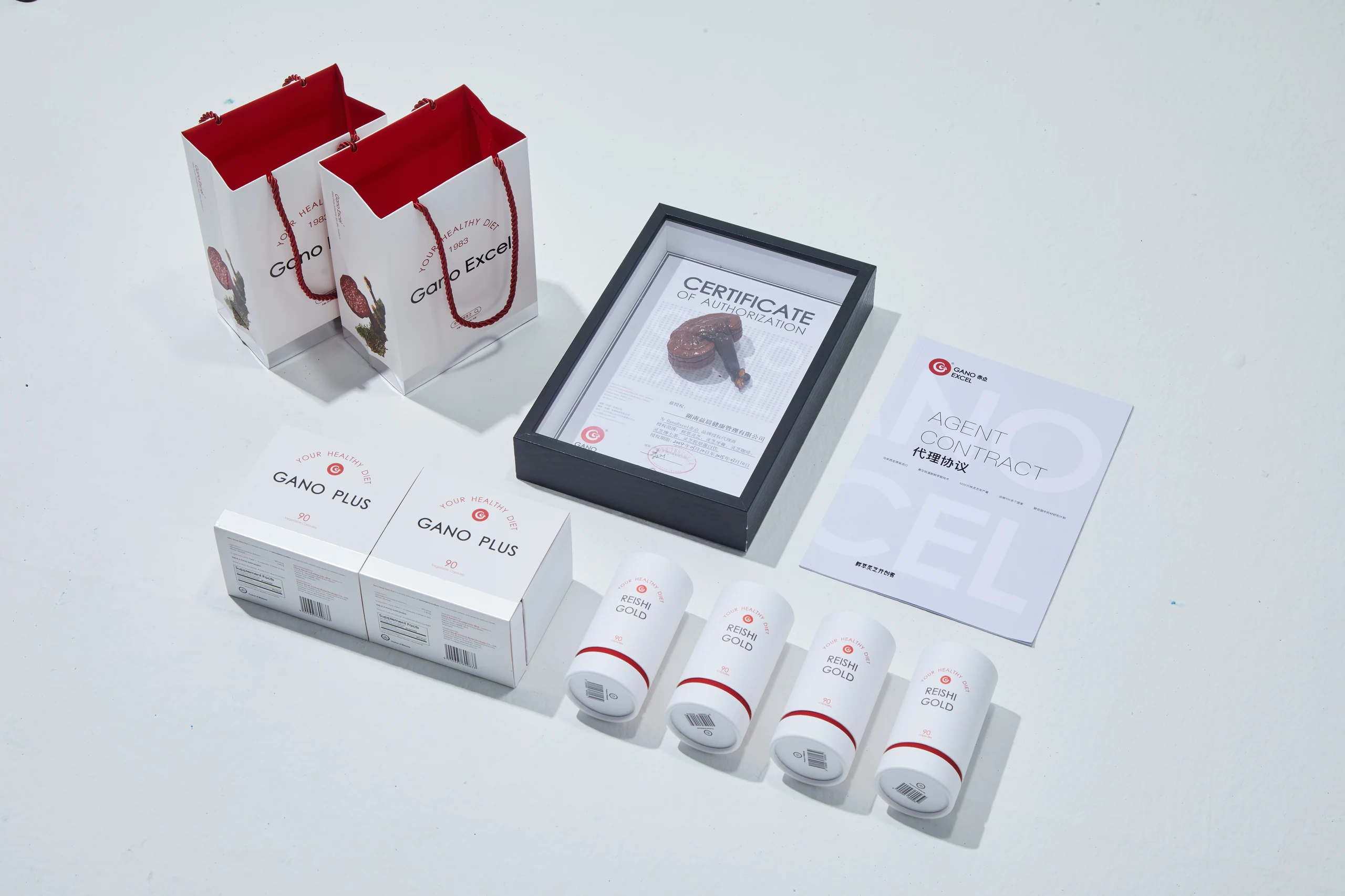 Red and White Packaging Photography