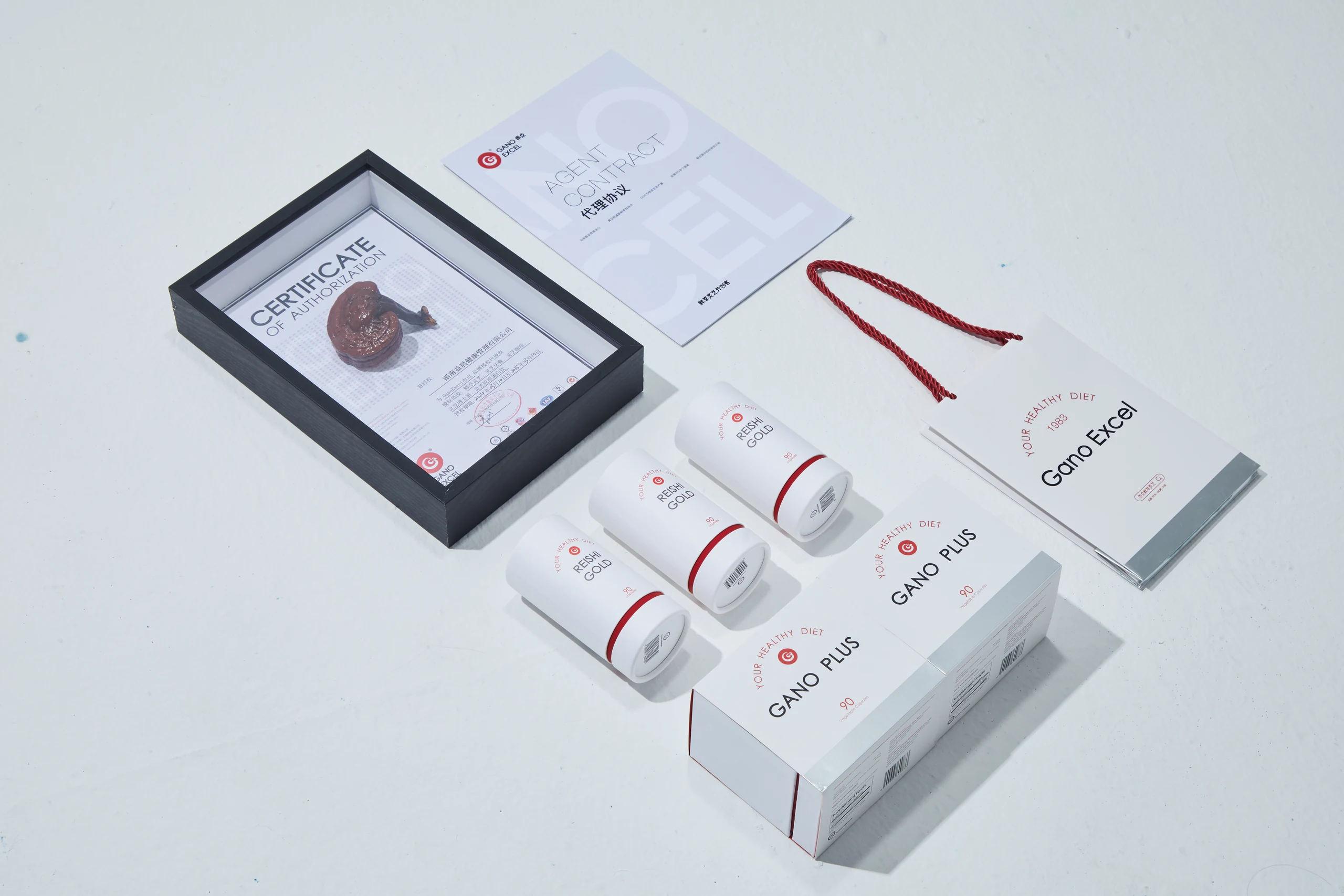 Red and White Packaging Photography